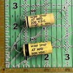 .47UF 200V Cornell Dubilier Axial Film Capacitor 10% WMF2P47 470NF Audio 2PCS. Fixed Price $11.31.