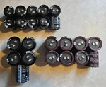 Lot Of 23 Snap-in Capacitors 450V Nippon Chemi-con Kmh & Cde Slp (330UF/220UF. Fixed Price $75.00.