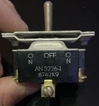 Vintage Toggle Switch On-off-on Cutler Hammer AN3226-1 / 8742K9. Fixed Price $19.95.