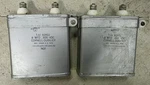(2) Vintage Cornell Dubilier 8 Mfd 600VDC Pio Oil Capacitor Tube Amplifier. Fixed Price $99.99.