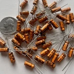 Sprague 22UF, 25V, Radial, Electrolytic Capacitors, Lot Of 50. Fixed Price $12.50.