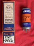 Nos Mallory 10UF 450V 40UF 350V 80UF 200V 100 Capacitor Good! Paper Label. Fixed Price $39.99.