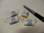 Efc Wesco Metallized Polyester Capacitors (4) 10UF 100V Axial Lead Nos 1313TF-X. Fixed Price $15.00.