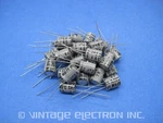 (25) (illinois) Radial Electrolytic Audio Caps: 22UF 50V 20% (non-polarized). Fixed Price $9.95.