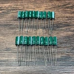 United Chemi-con 100UF 10V Capacitor 5X11MM 105C 2.5MM Lead Spacing QTY:20. Fixed Price $12.95.