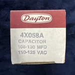 Dayton Capacitor 4X058A - New Old Stock. Fixed Price $19.99.