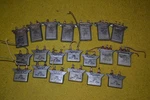 20 Western Electric Capacitors 600 Volt 1UF, .5UF, .25UF, KS13456-L2/L5,KS13453+. Fixed Price $225.00.