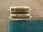 Ms Sprague 118P .075UF 200VDC 10% Difilm Capacitors. Fixed Price $12.99.