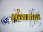 Mullard Mustard Capacitor 10NF, 15NF, .22UF, 0.68UF, .0022UF, 0,047UF, 0.1UF. Fixed Price $5.00.