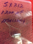 Mallory Axial Polystyrene Capacitor 1200 Pf Sx 212 Nos. Fixed Price $7.00.