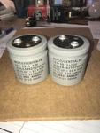 Lot Of Two Nos Mepco/centralab Aluminum Electrolytic Capacitors 4600 Uf 75 Vdc. Fixed Price $40.00.